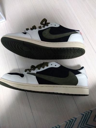 Travis Scott × Nike Women's Air Jordan 1 Low OG "Medium Olive"