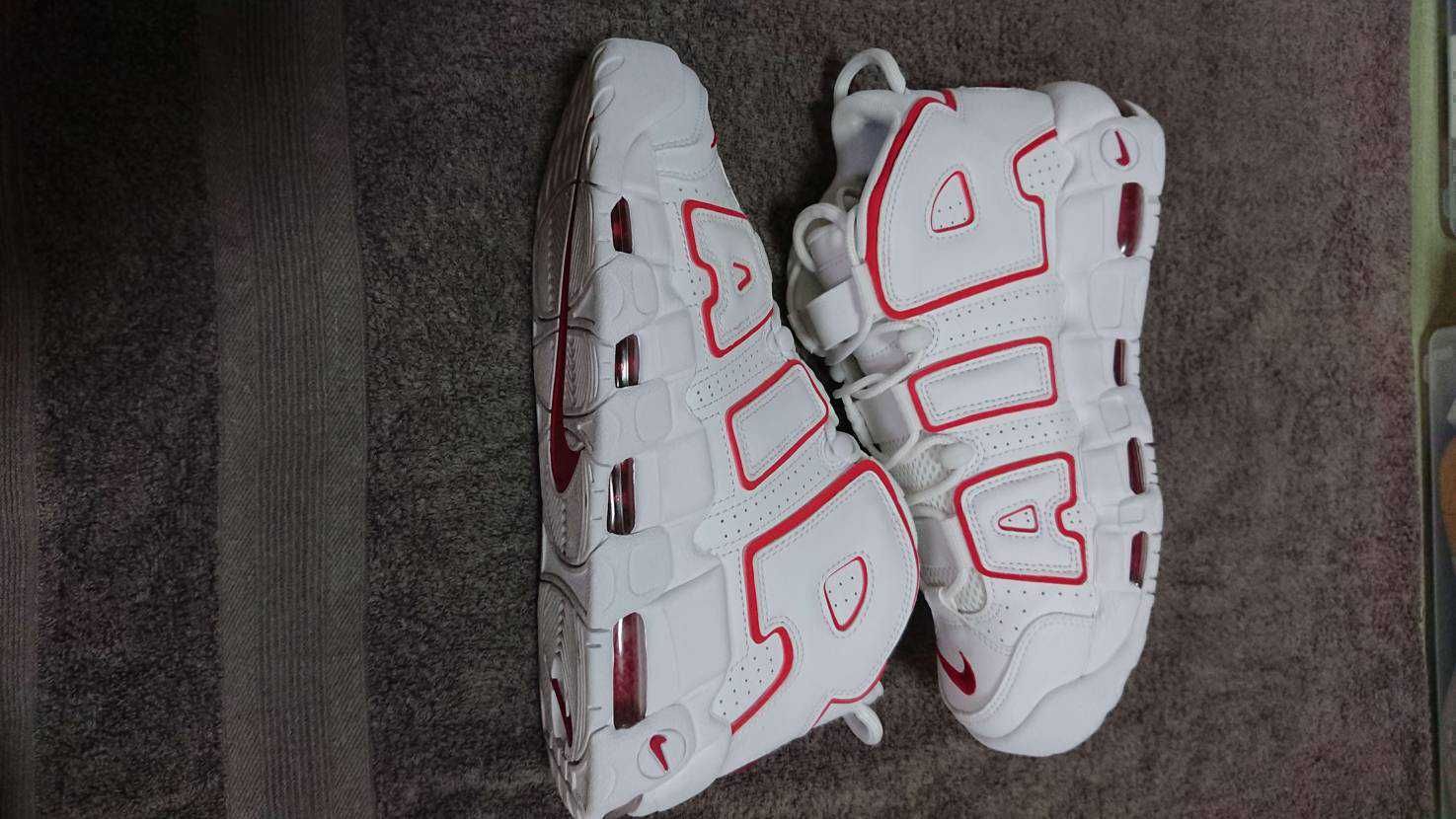 NIKE AIR MORE UPTEMPO "WHITE/VARSITY RED" (2021)