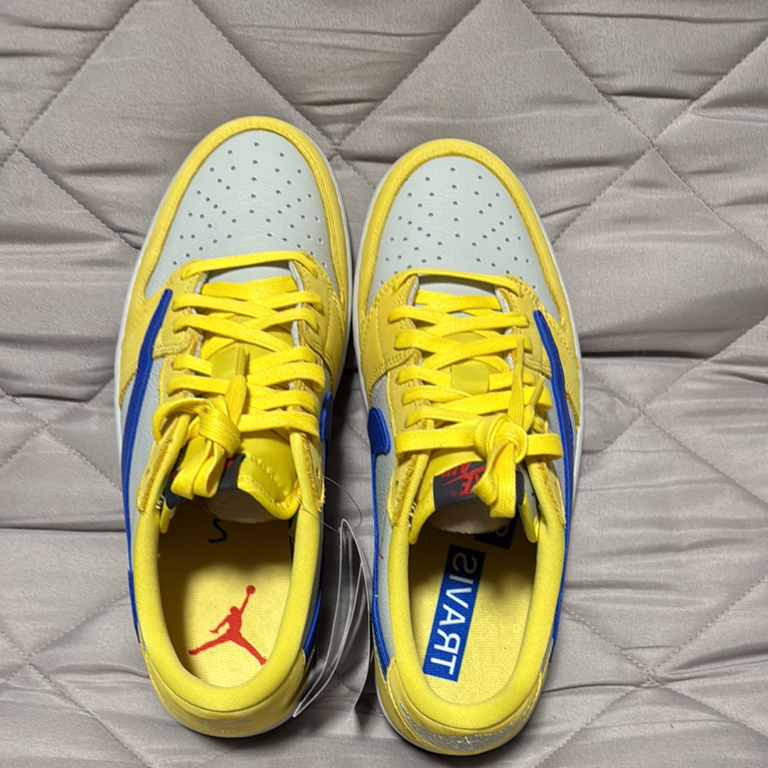 Travis Scott × Nike Women's Air Jordan 1 Retro Low OG "Canary"