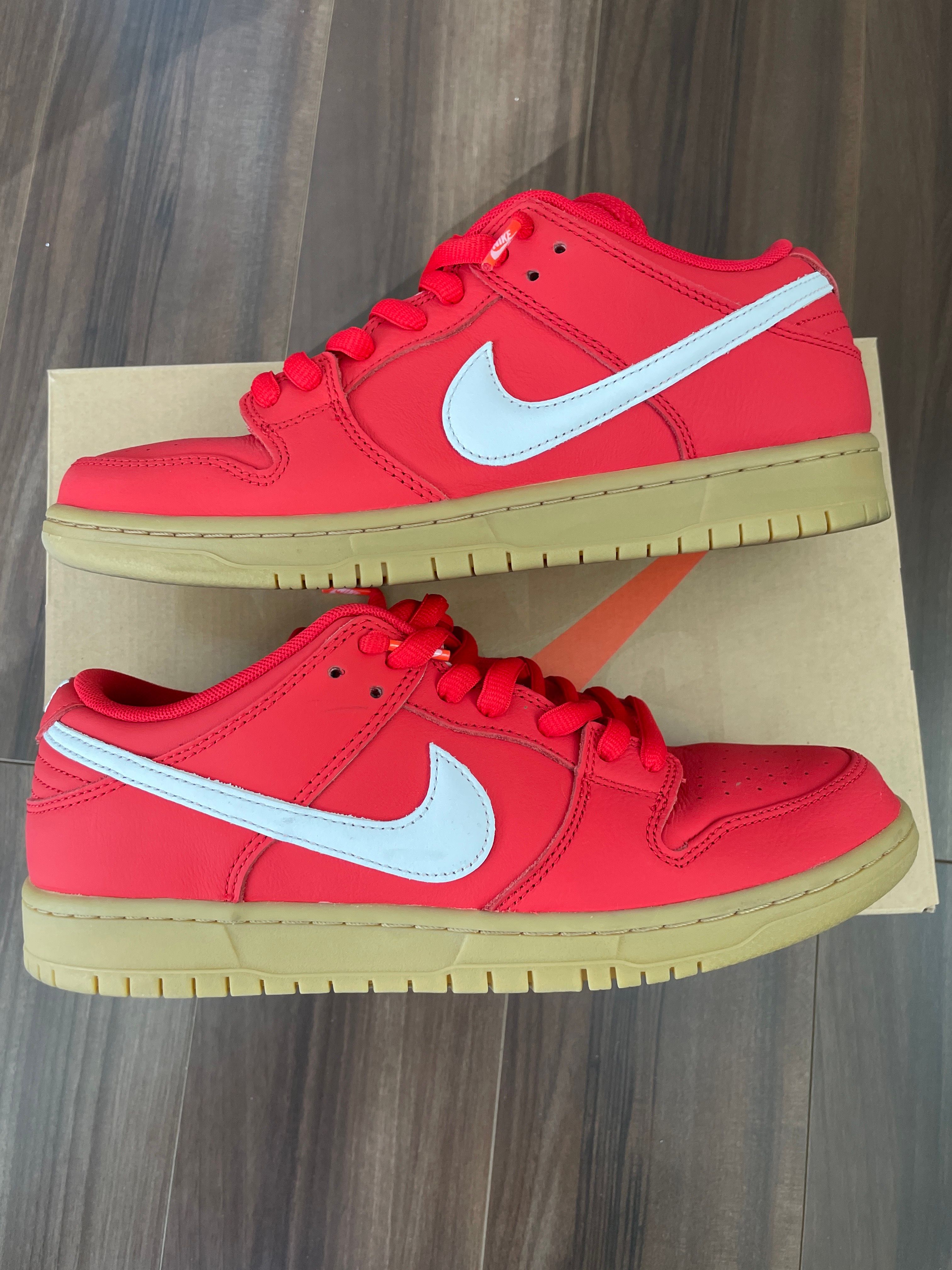 Nike SB Dunk Low Pro ISO Orange Label "University Red Gum"