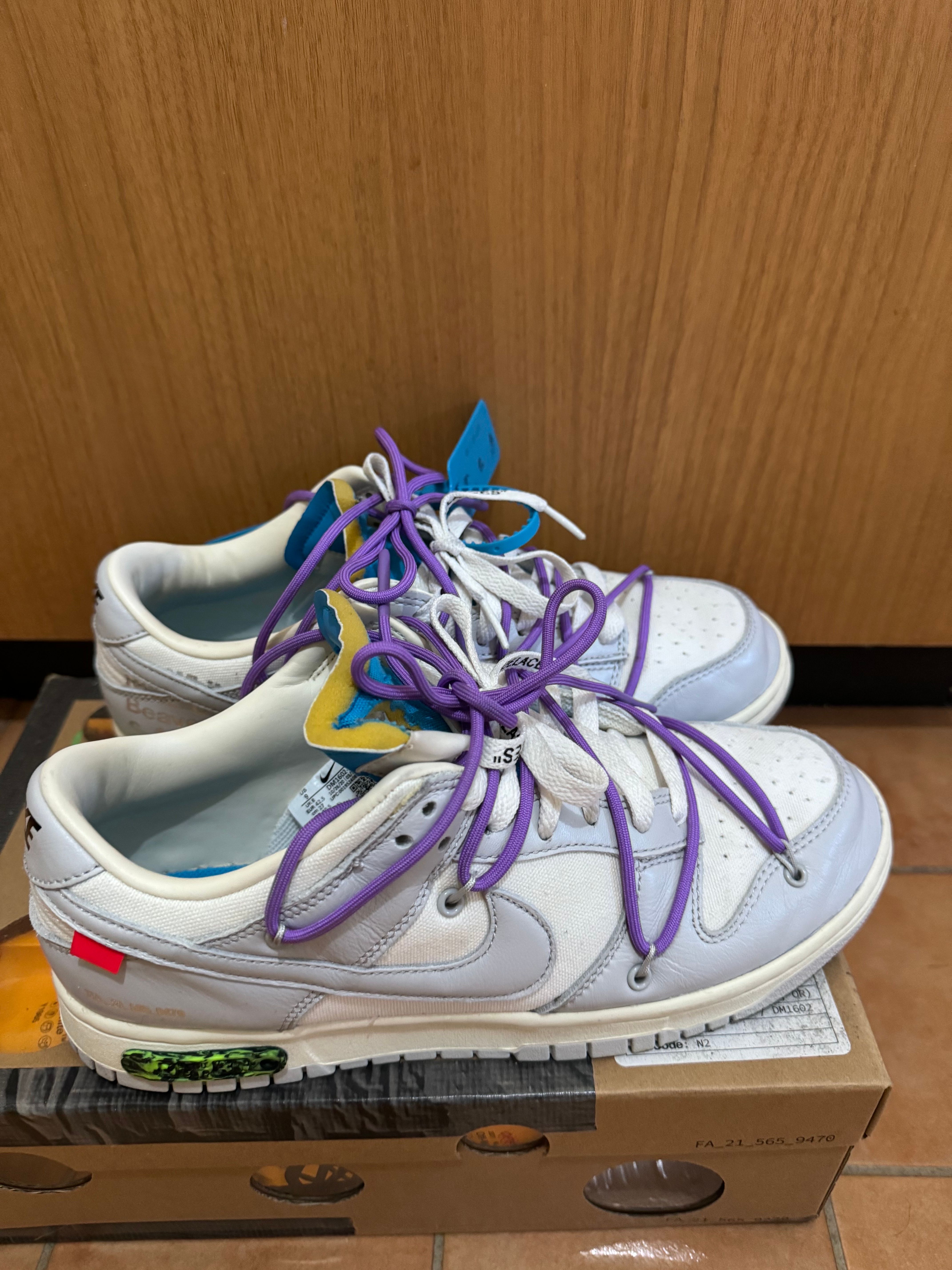 Off-White × Nike Dunk Low "Sail/Neutral Gray"