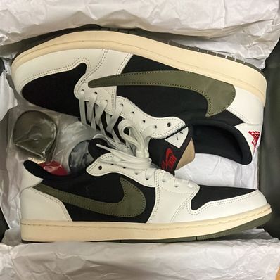 Travis Scott × Nike Women's Air Jordan 1 Low OG "Medium Olive"