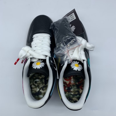 PEACEMINUSONE × Nike Air Force 1 Low '07 Para-Noise 3.0 "Black and Multi-Color" / G-DRAGON