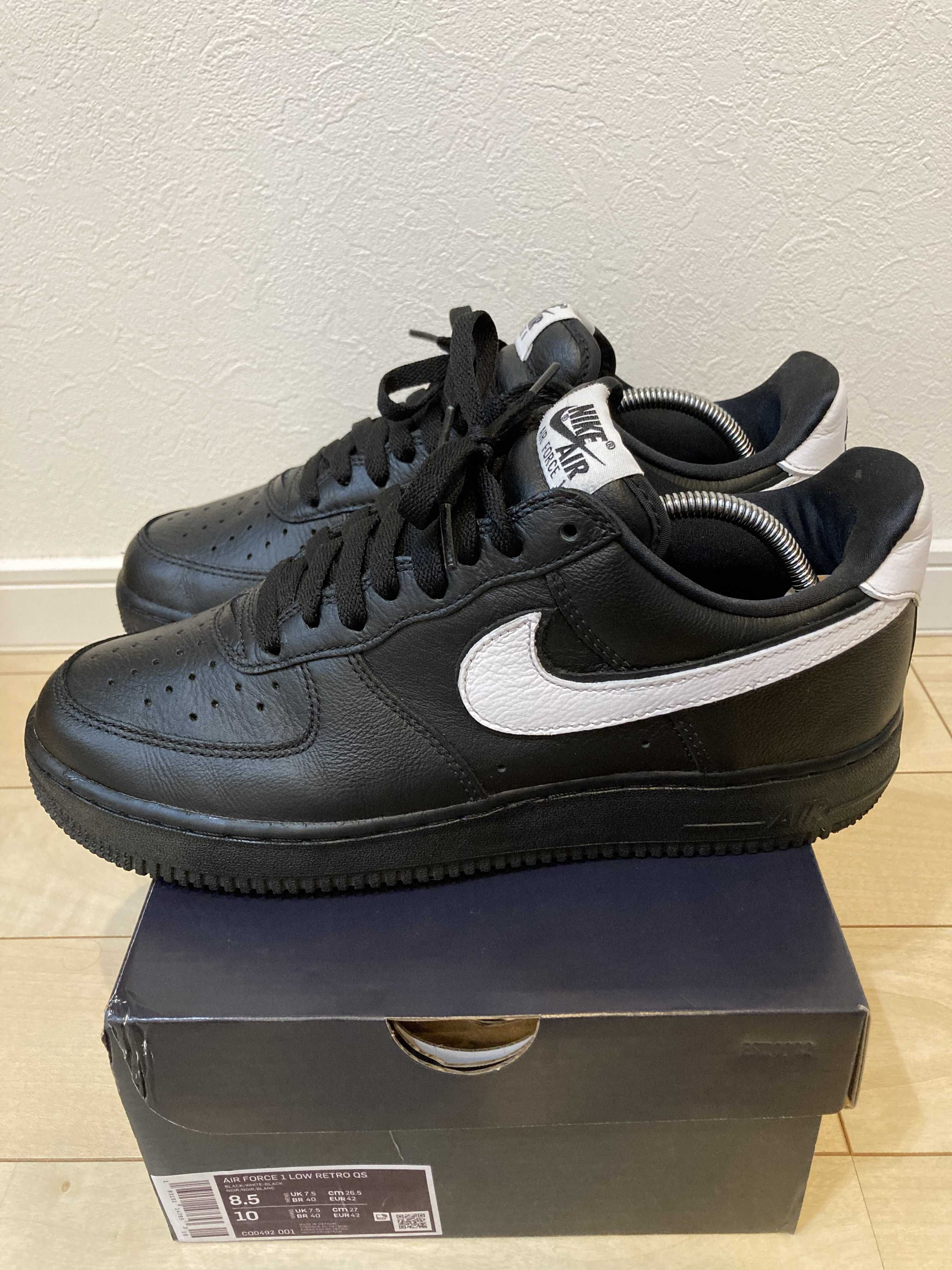 Nike Air Force 1 Low Retro QS "Black/White" (2019) CQ0492-001