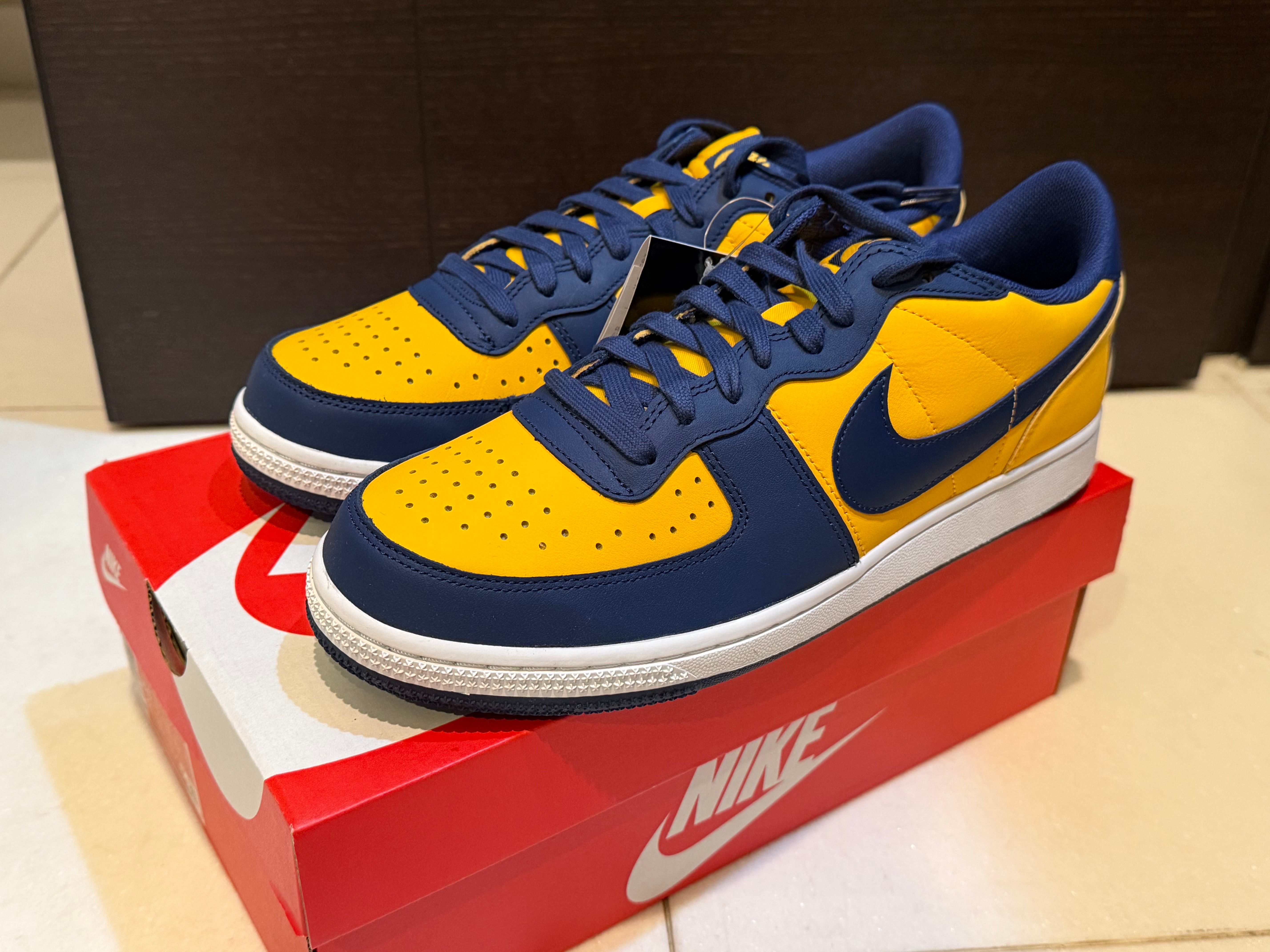 Nike Terminator Low "University Gold and Navy/Michigan"