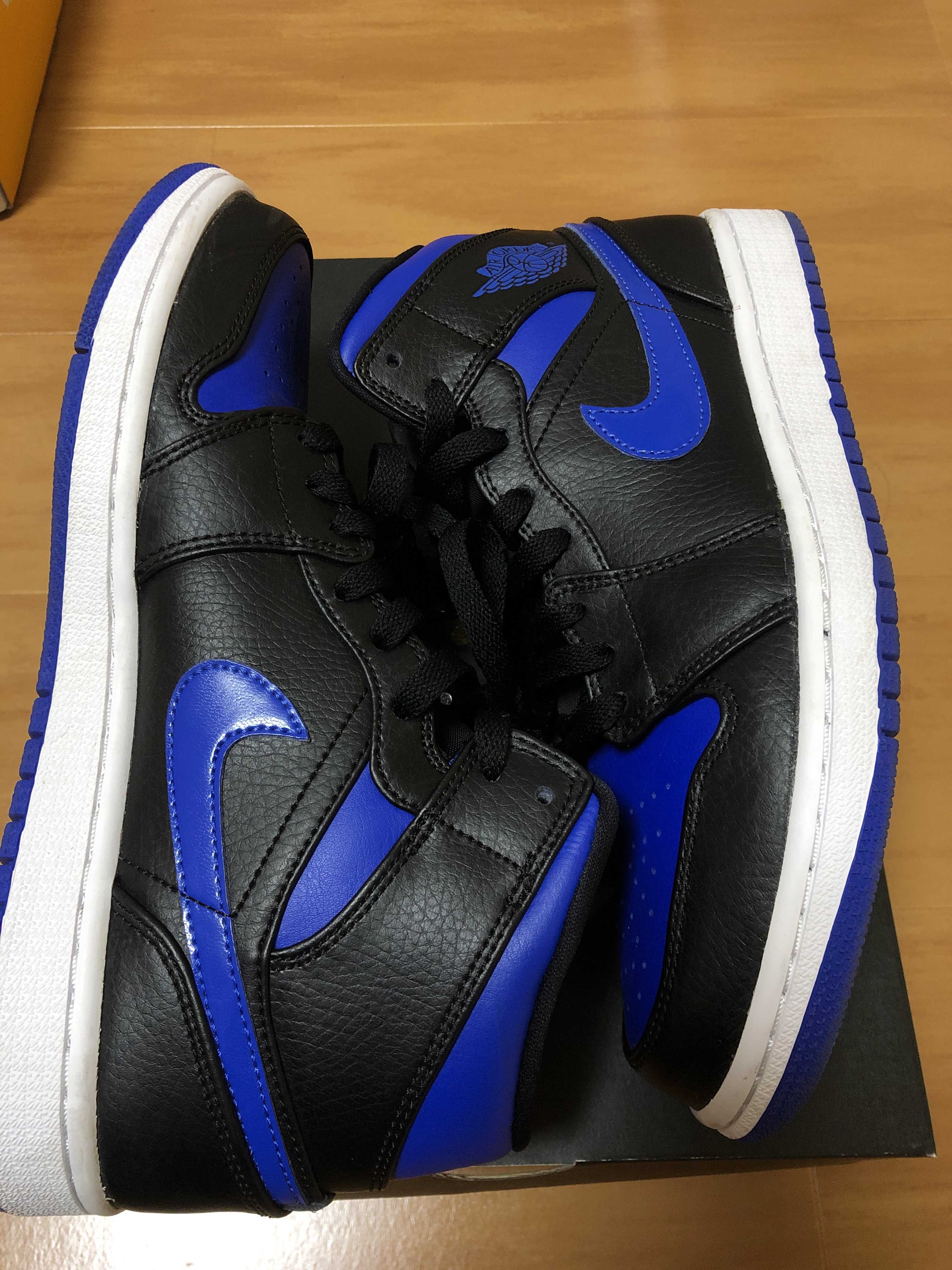 NIKE AIR JORDAN 1 MID "BLACK/BLUE"