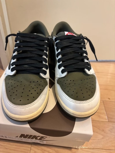Travis Scott × Nike Air Jordan 1 Low OG SP "Reverse Olive"