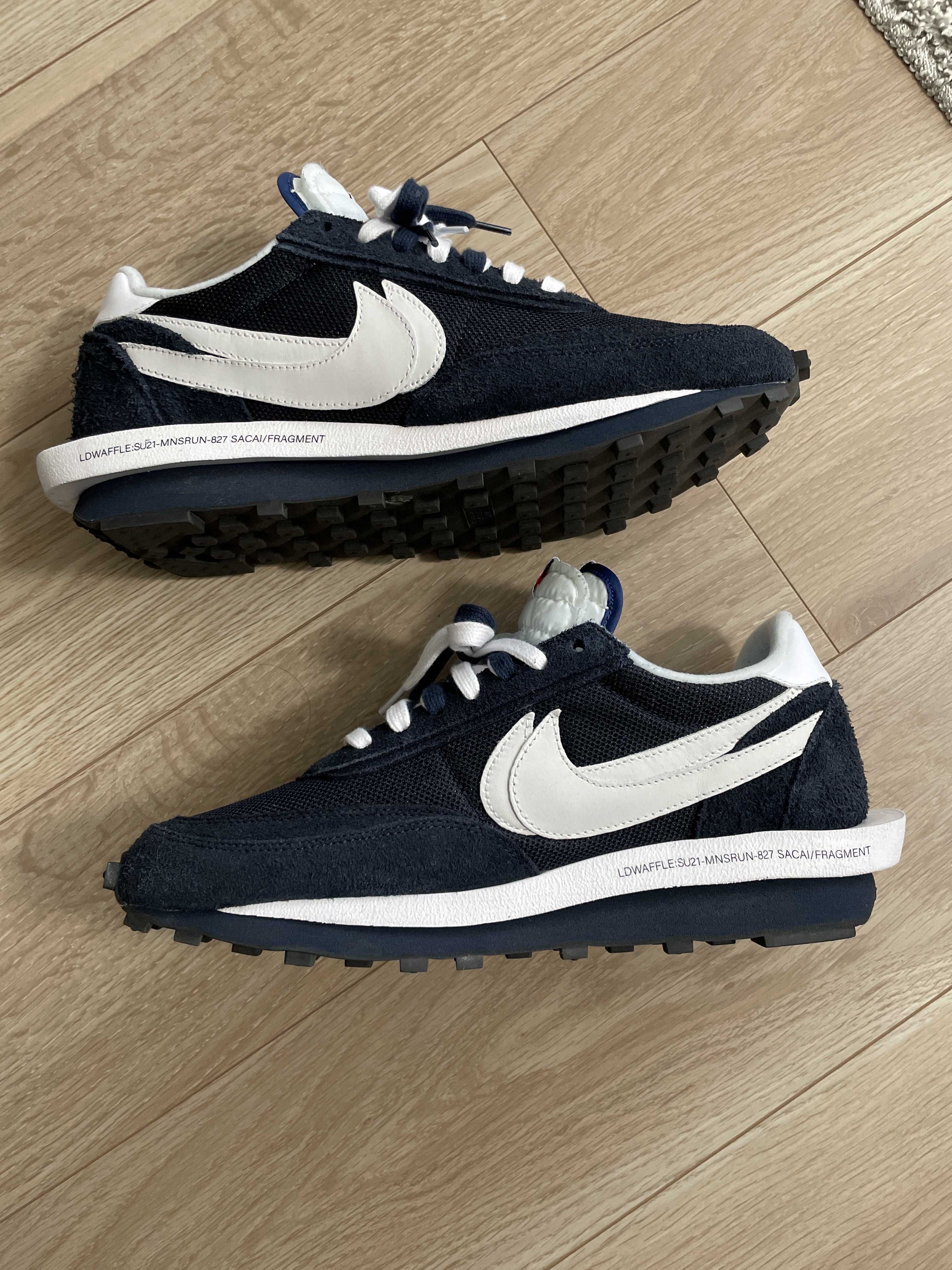 Fragment × sacai × Nike LD Waffle "Blackended Blue"