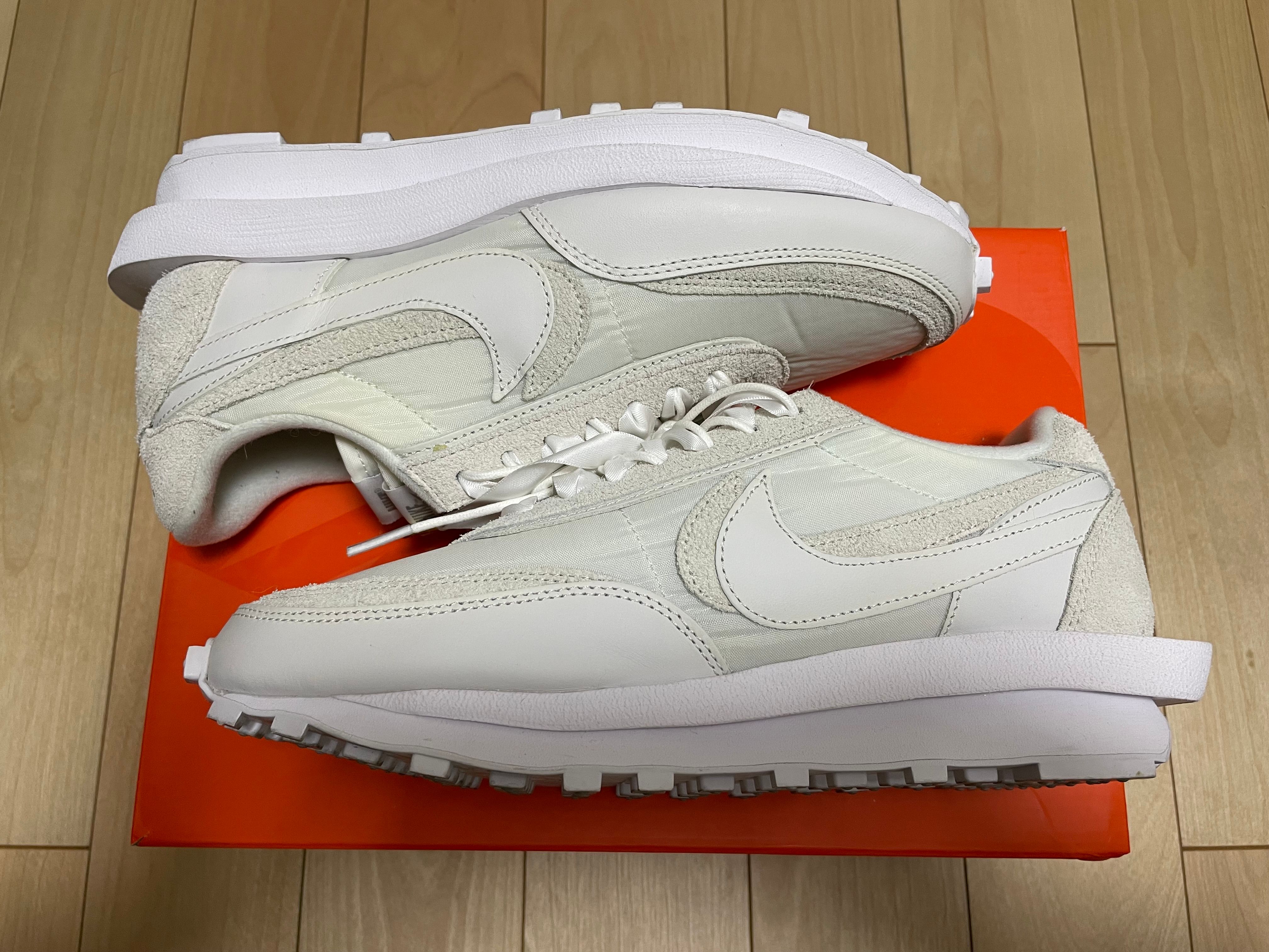 sacai × Nike LDV Waffle "Triple White"