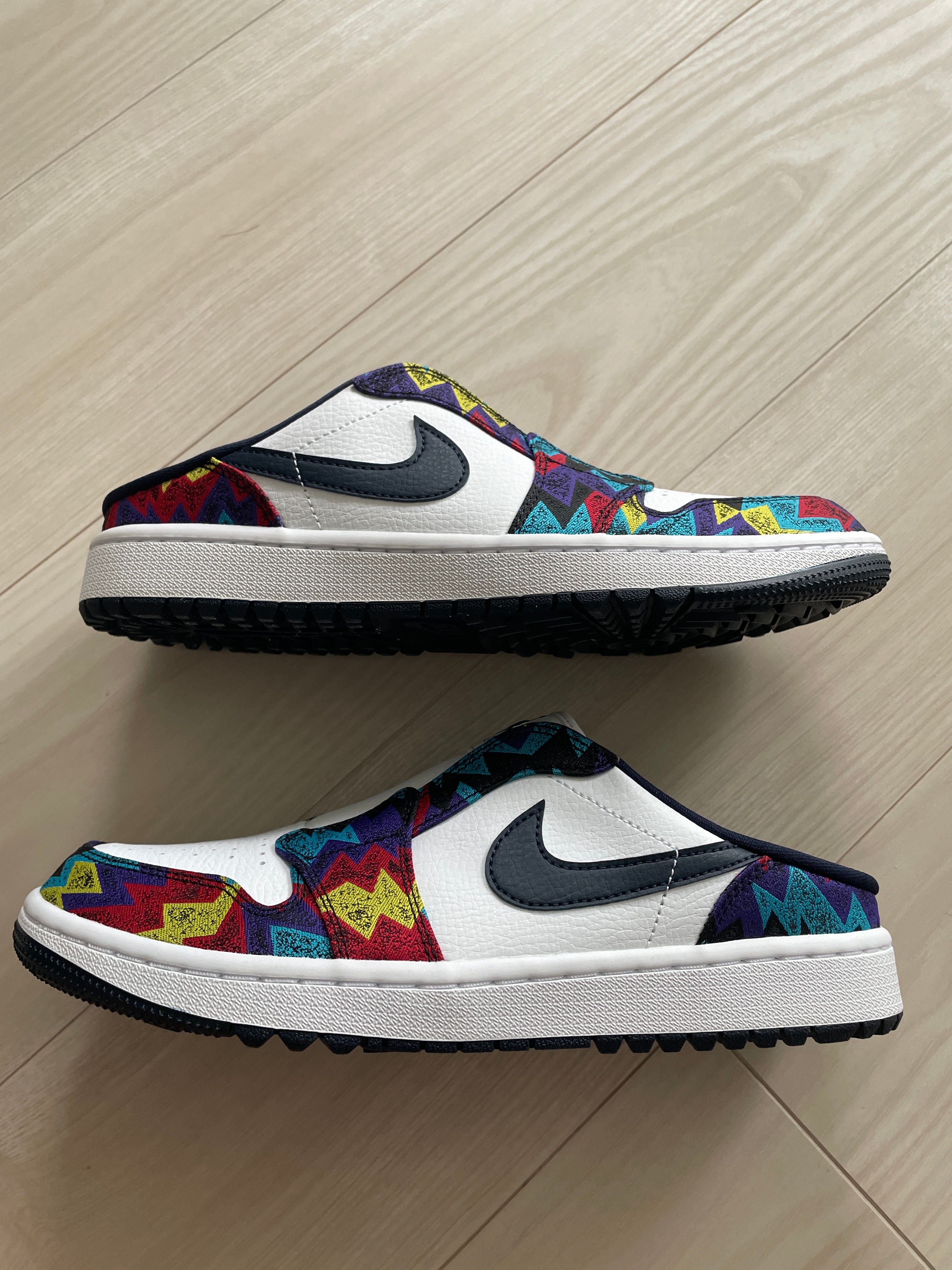 Nike Air Jordan 1 Mule Golf "White/Speed Yellow/University Red/Obsidian"