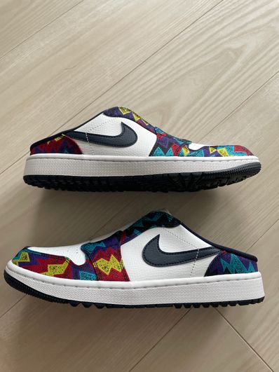 Nike Air Jordan 1 Mule Golf "White/Speed Yellow/University Red/Obsidian"