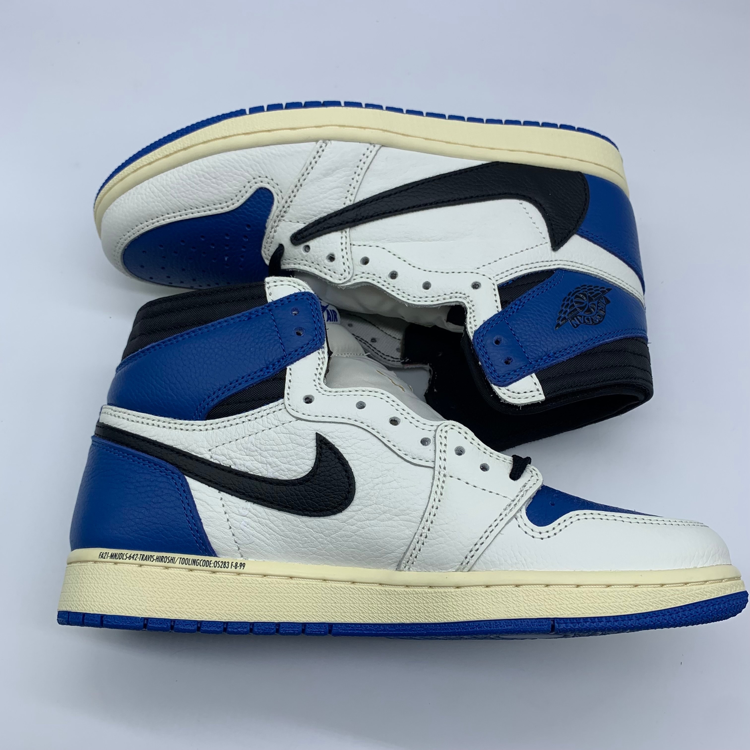 Travis Scott × fragment design × Nike Air Jordan 1 Retro High OG SP "Military Blue"