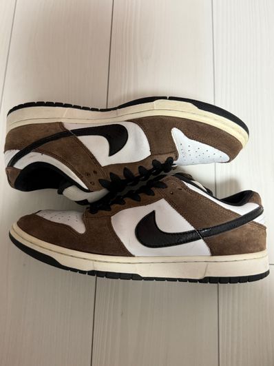 Nike SB Dunk Low "White/Black/Trail End Brown"