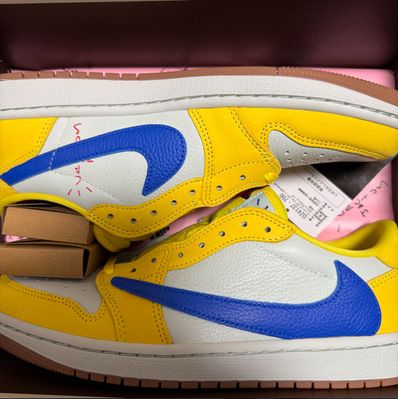 Travis Scott × Nike Women's Air Jordan 1 Retro Low OG "Canary"