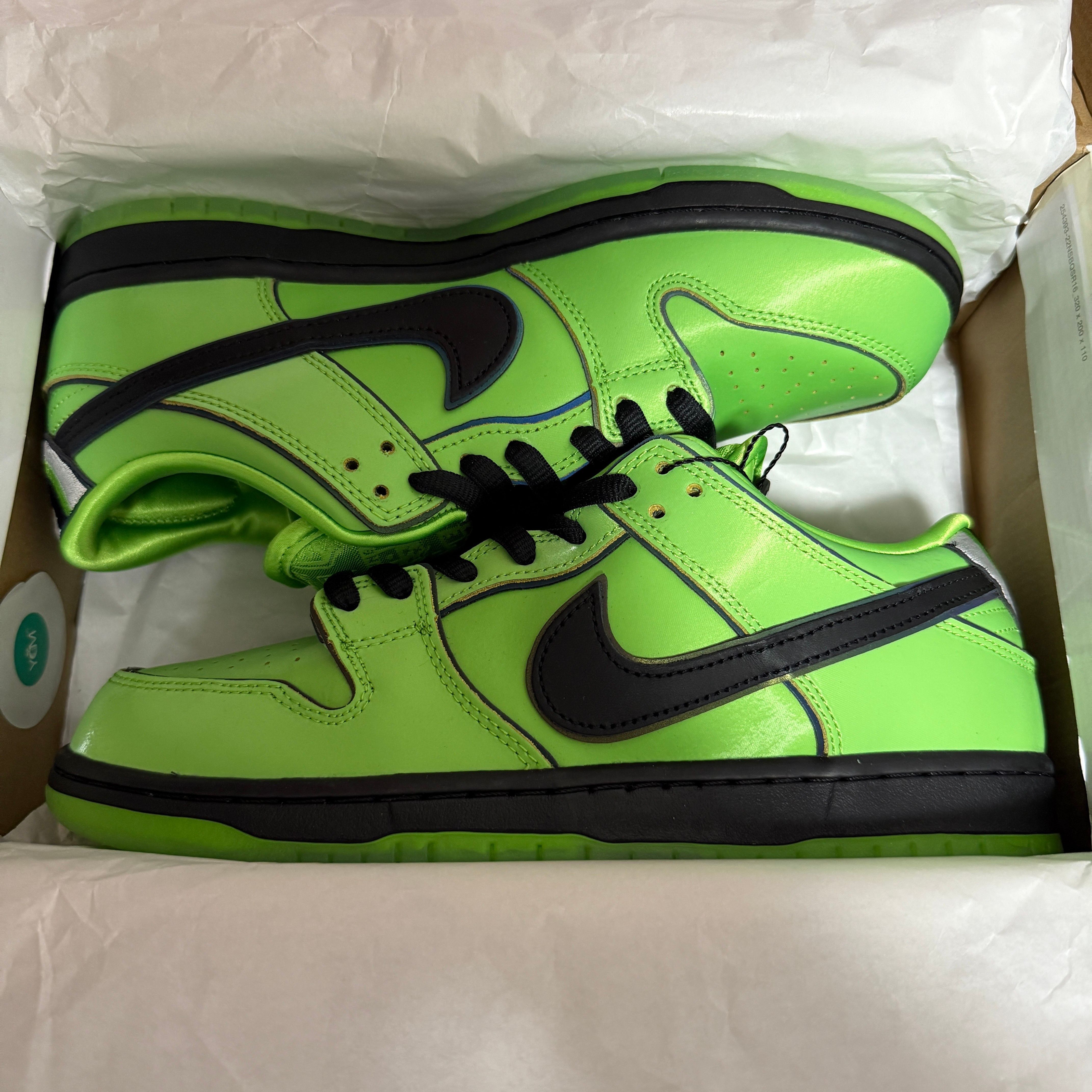 The Powerpuff Girls × Nike SB Dunk Low Pro QS "Buttercup"