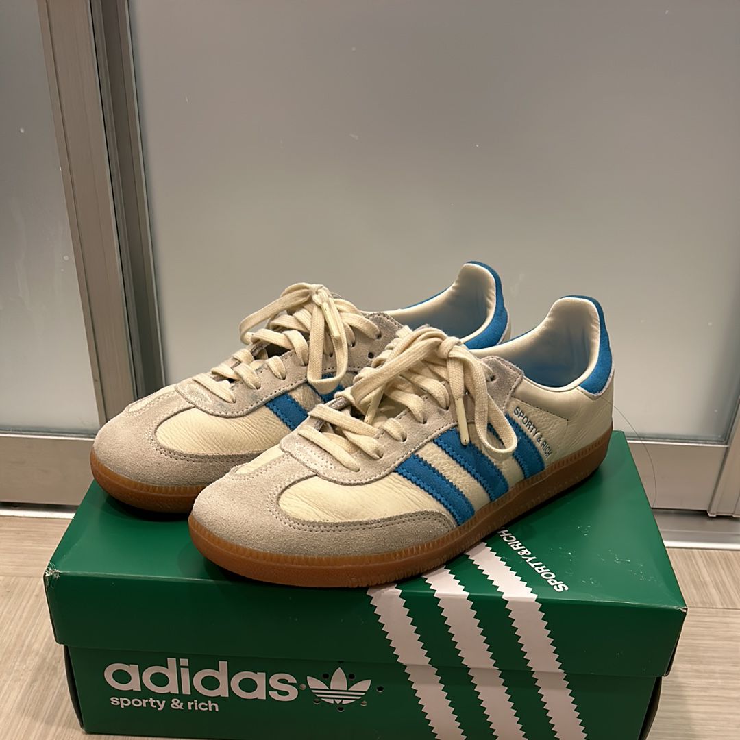 Sporty & Rich × adidas Samba OG "Cream White"