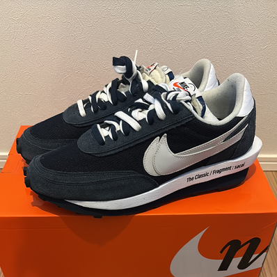 fragment design × sacai × Nike LD Waffle "Blackended Blue"