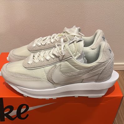 sacai × Nike LDV Waffle "Triple White"