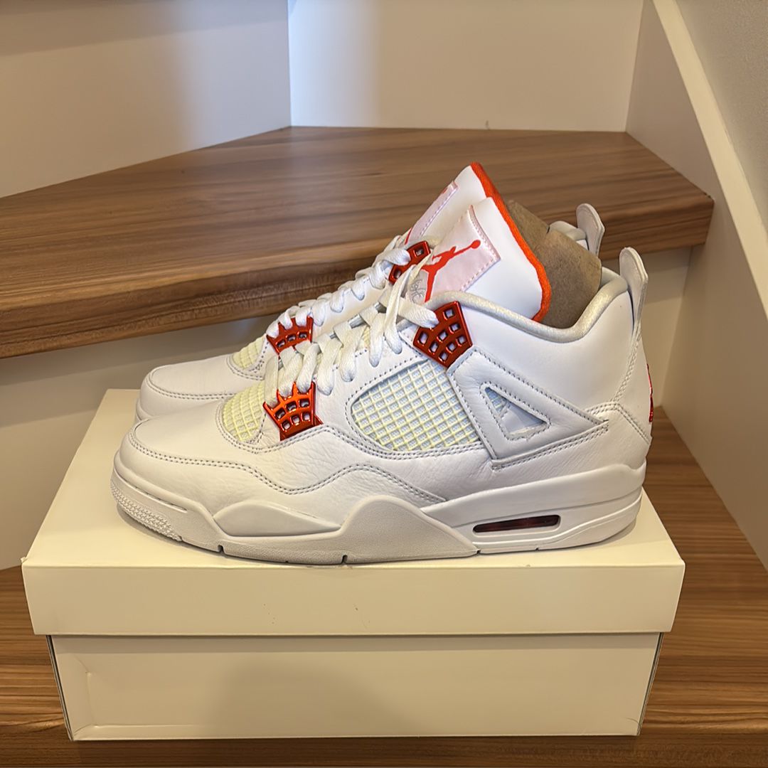 Nike Air Jordan 4 Retro "White/Team Orange"