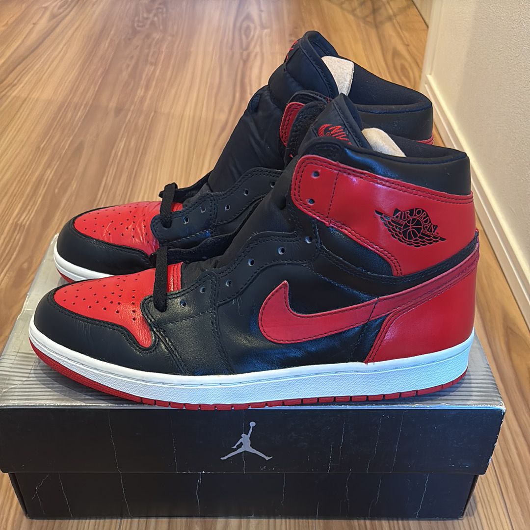 Nike Air Jordan 1 Retro High "Black Varsity Red/Bred"(2001)