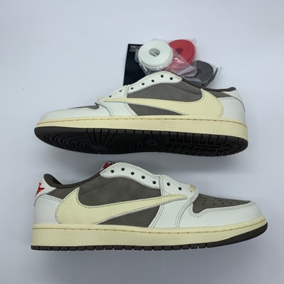 Travis Scott × Nike Air Jordan 1 Low OG SP "Reverse Mocha/Sail and Ridgerock"
