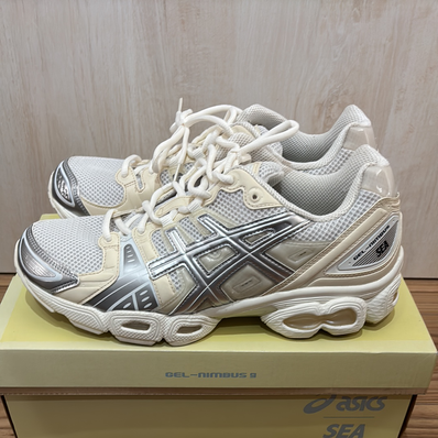 WIND AND SEA × Asics Gel-Nimbus 9 "White/Pure Silver"