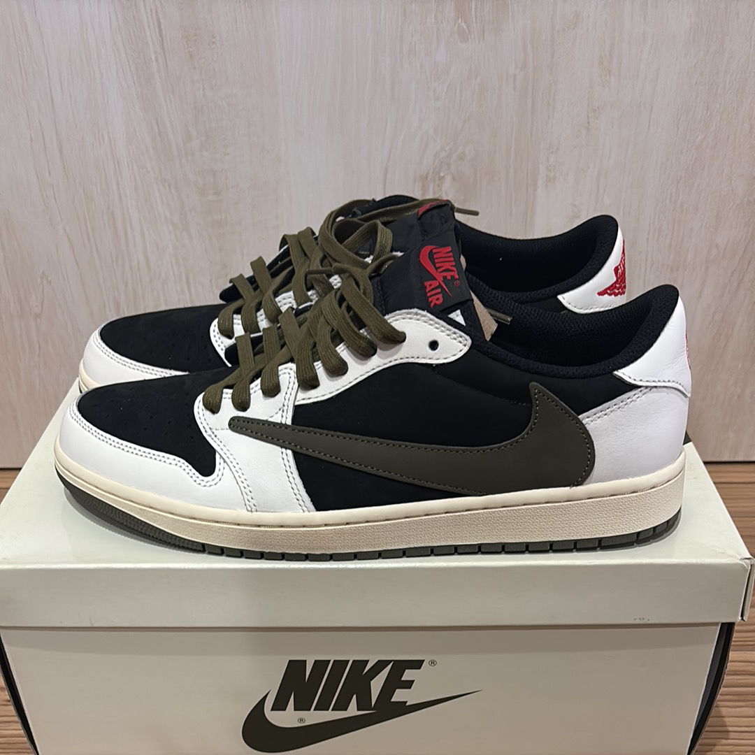 Travis Scott × Nike Women's Air Jordan 1 Low OG "Medium Olive"