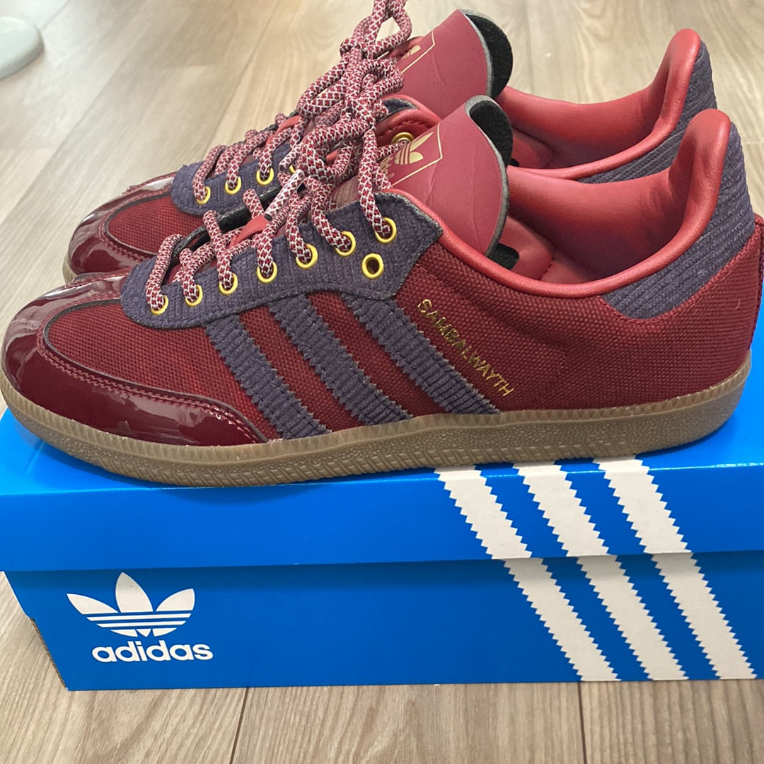 Alwayth × adidas Samba OG "College Burgundy/Aurora Black/Matte Gold"
