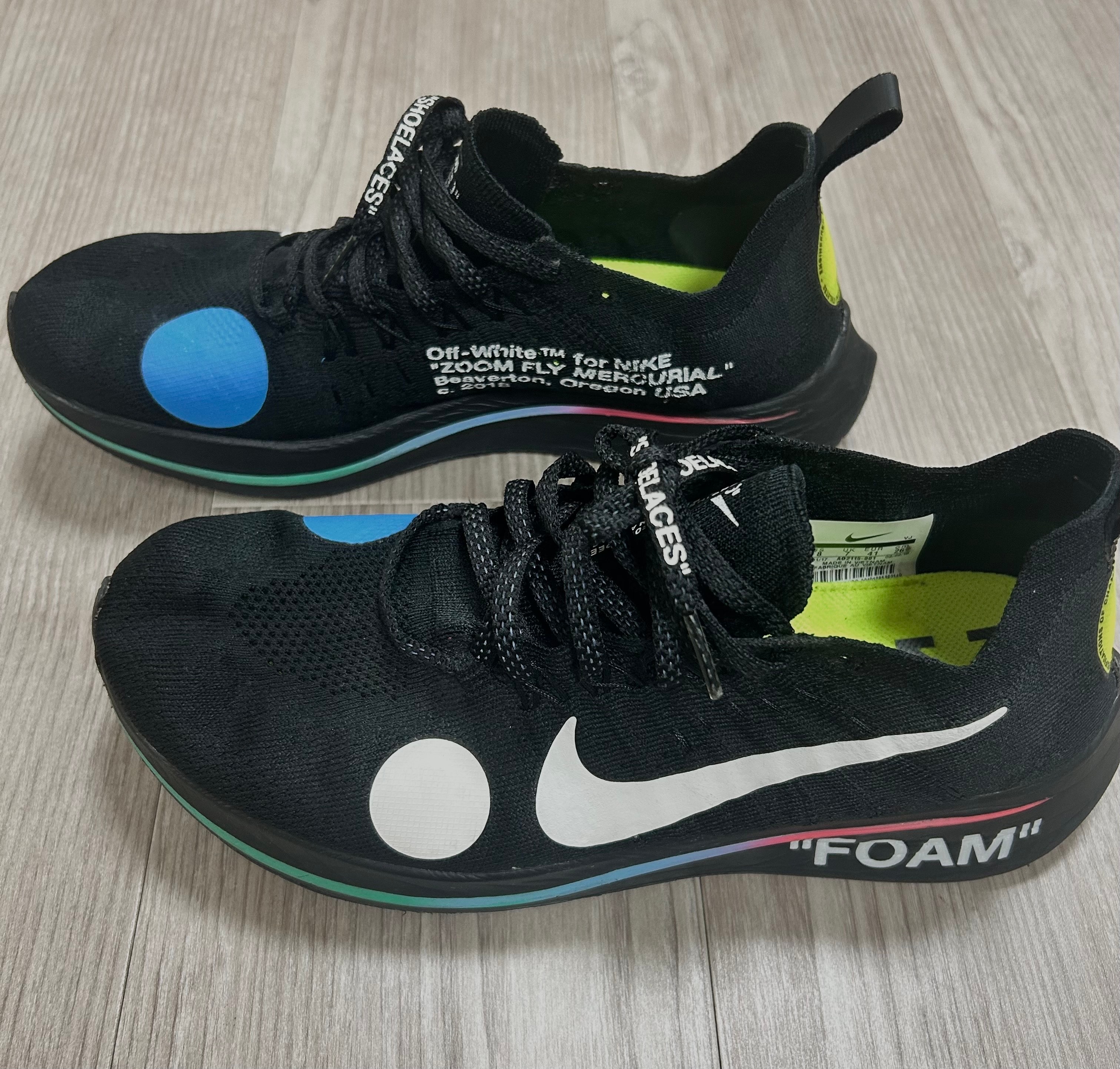 Off-White × Nike Zoom Fly Mercurial Flyknit "Black/White/Volt"