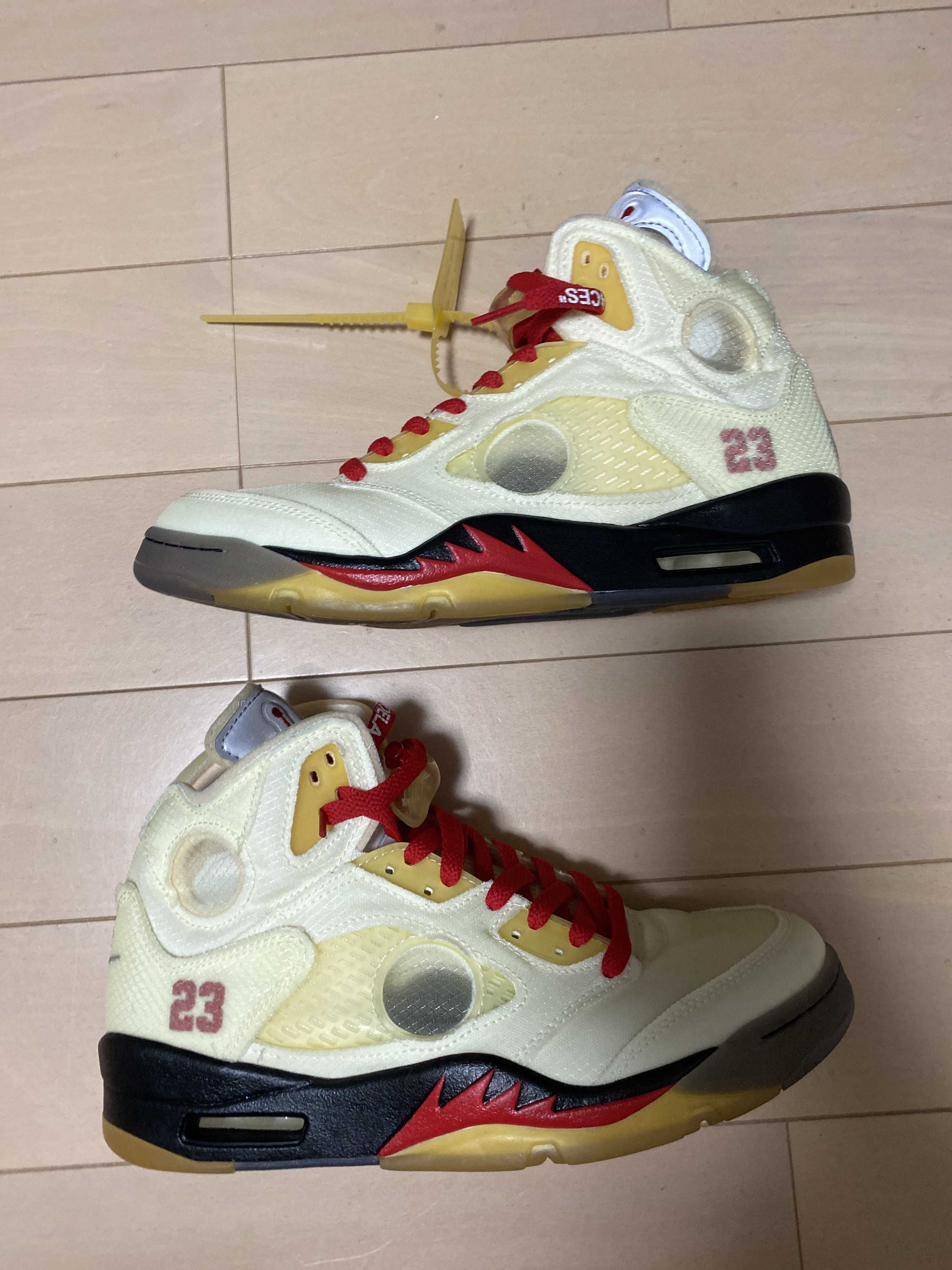 Off-White × Nike Air Jordan 5 "Sail"  