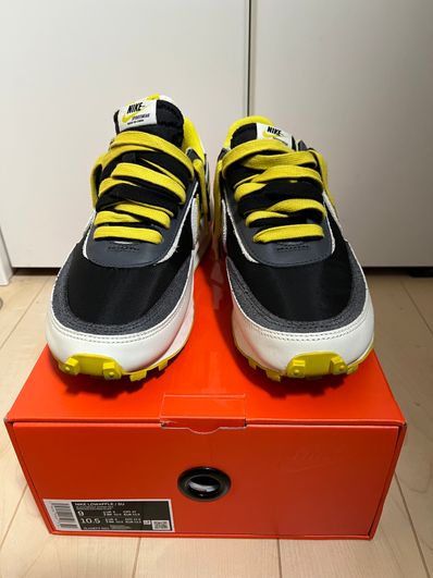 UNDERCOVER × sacai × Nike LD Waffle "Black/Sail-Dark Grey-Bright Citron"