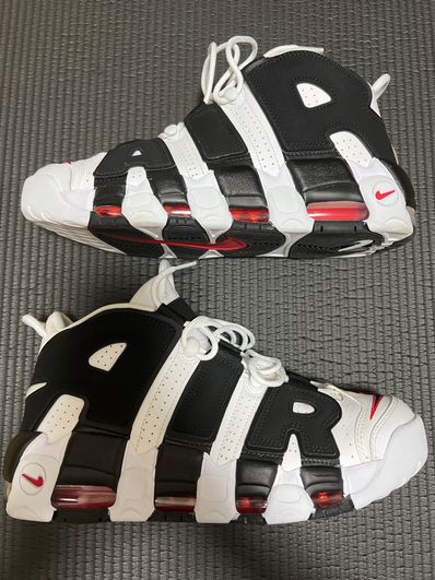 NIKE AIR MORE UPTEMPO "WHITE/BLACK/UNIVERSITY RED"(2020)