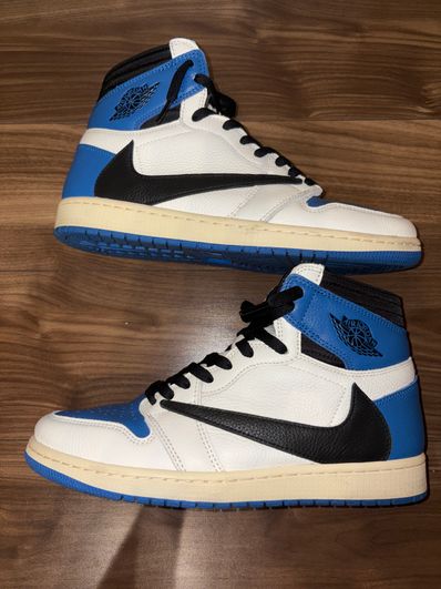 Travis Scott × fragment design × Nike Air Jordan 1 Retro High OG SP "Military Blue"
