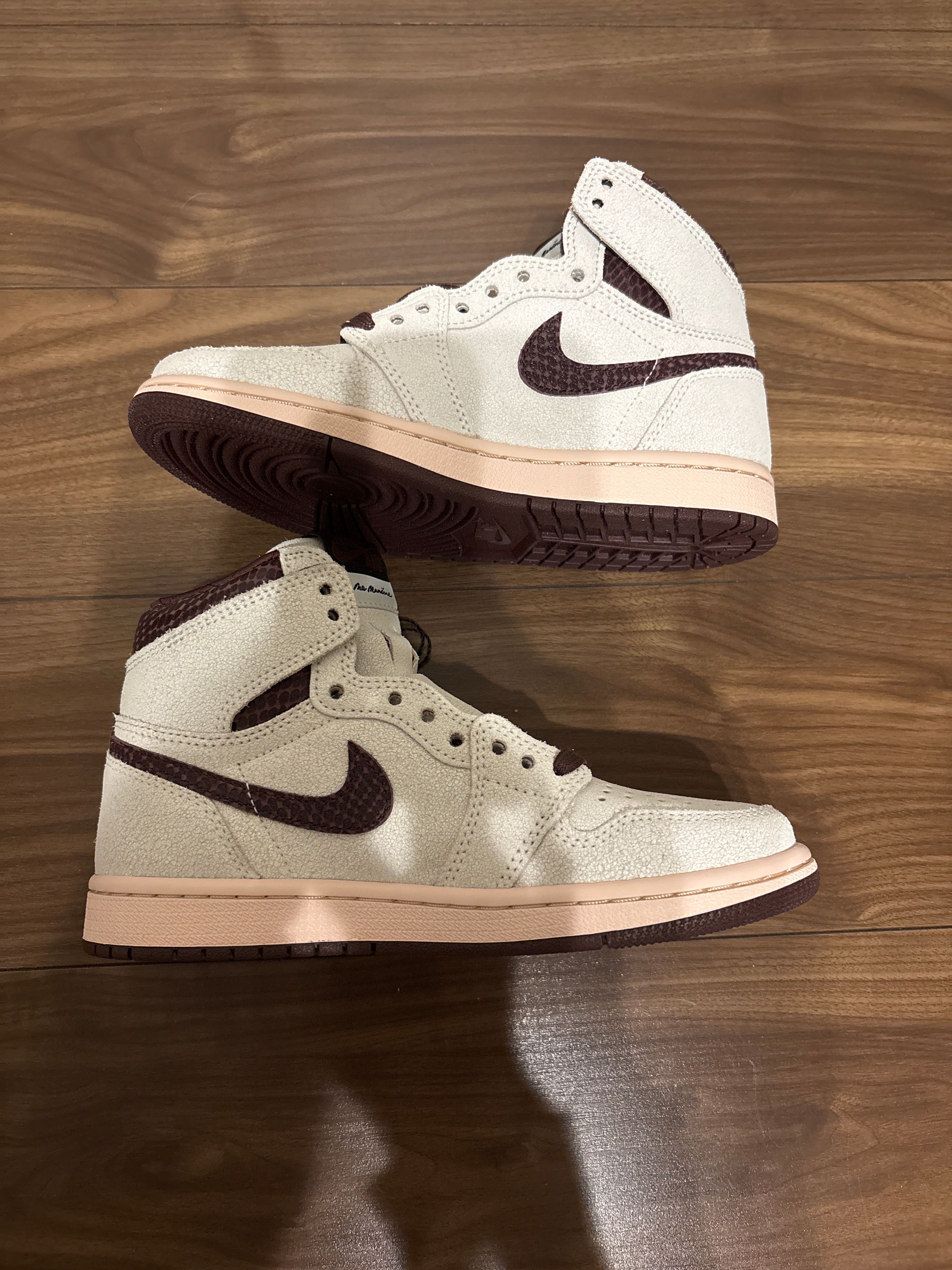 A Ma Maniere × Nike Air Jordan 1 Retro High OG "Sail and Burgundy"