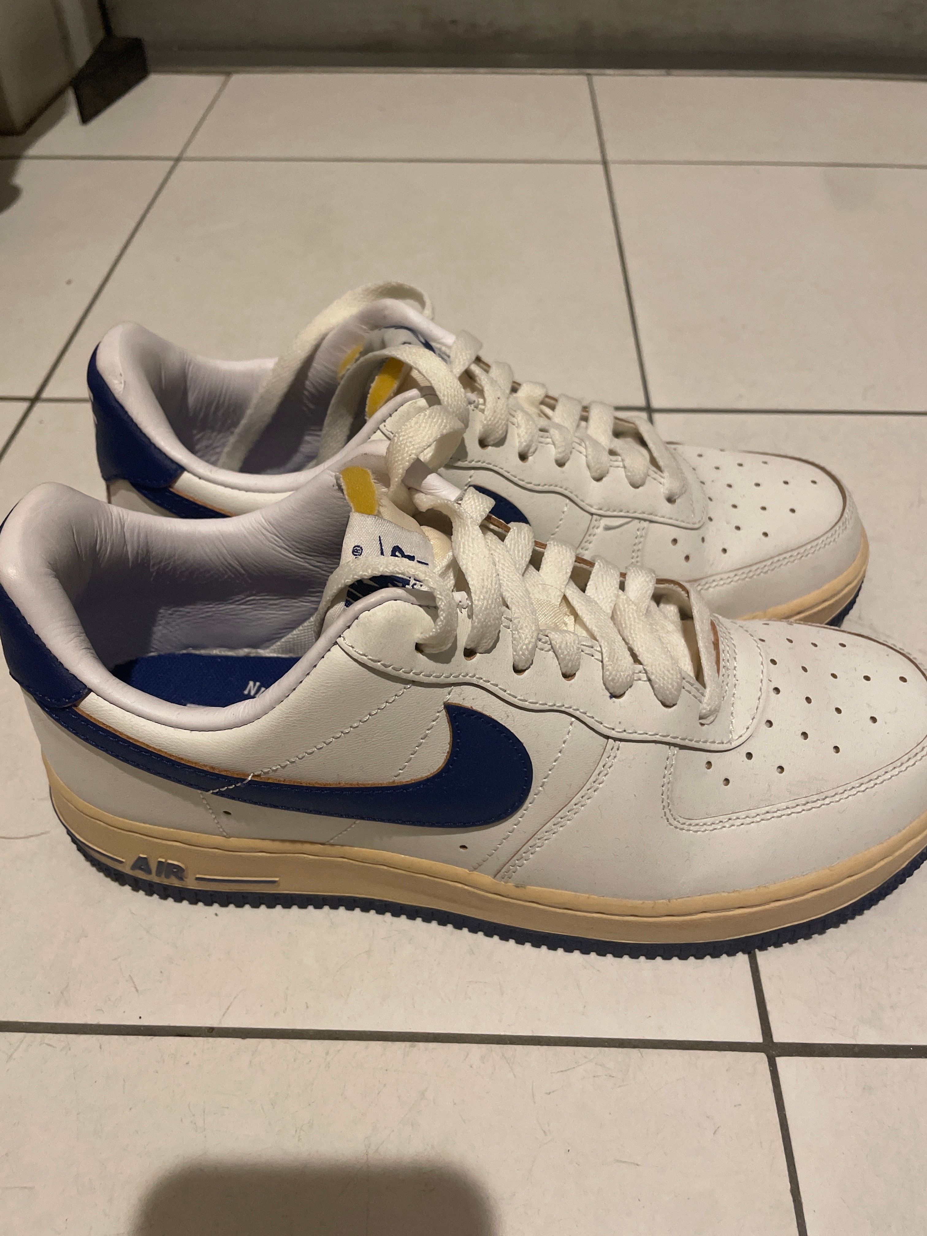 Nike Women's Air Force 1 '07 "Sail/Pale Vanilla/Gold Suede/Deep Royal Blue"