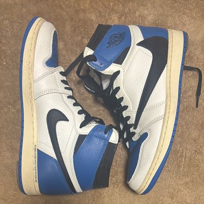 Travis Scott × fragment design × Nike Air Jordan 1 Retro High OG SP "Military Blue"