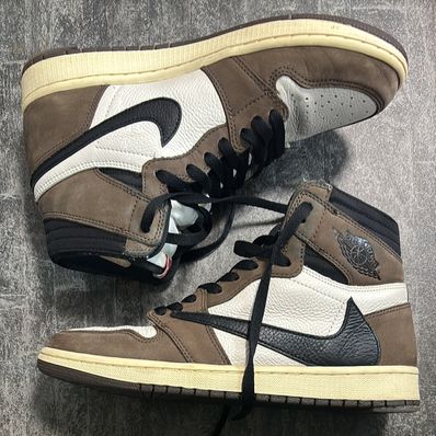 Travis Scott × Nike Air Jordan 1 Retro High OG TS SP "Sail/Dark Mocha"