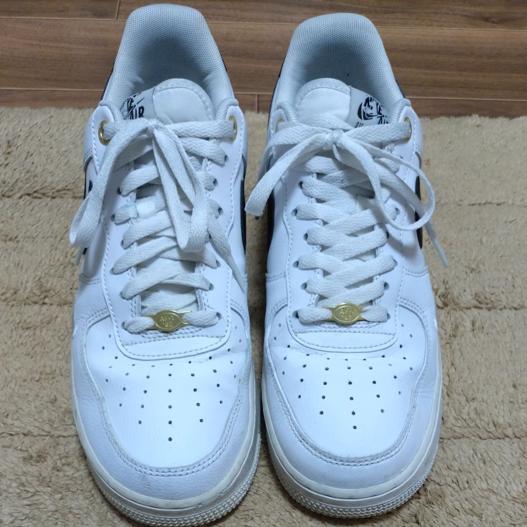 Nike Air Force 1 Low '07 LV8 40th Anniversary "Black/White-Metallic Gold"