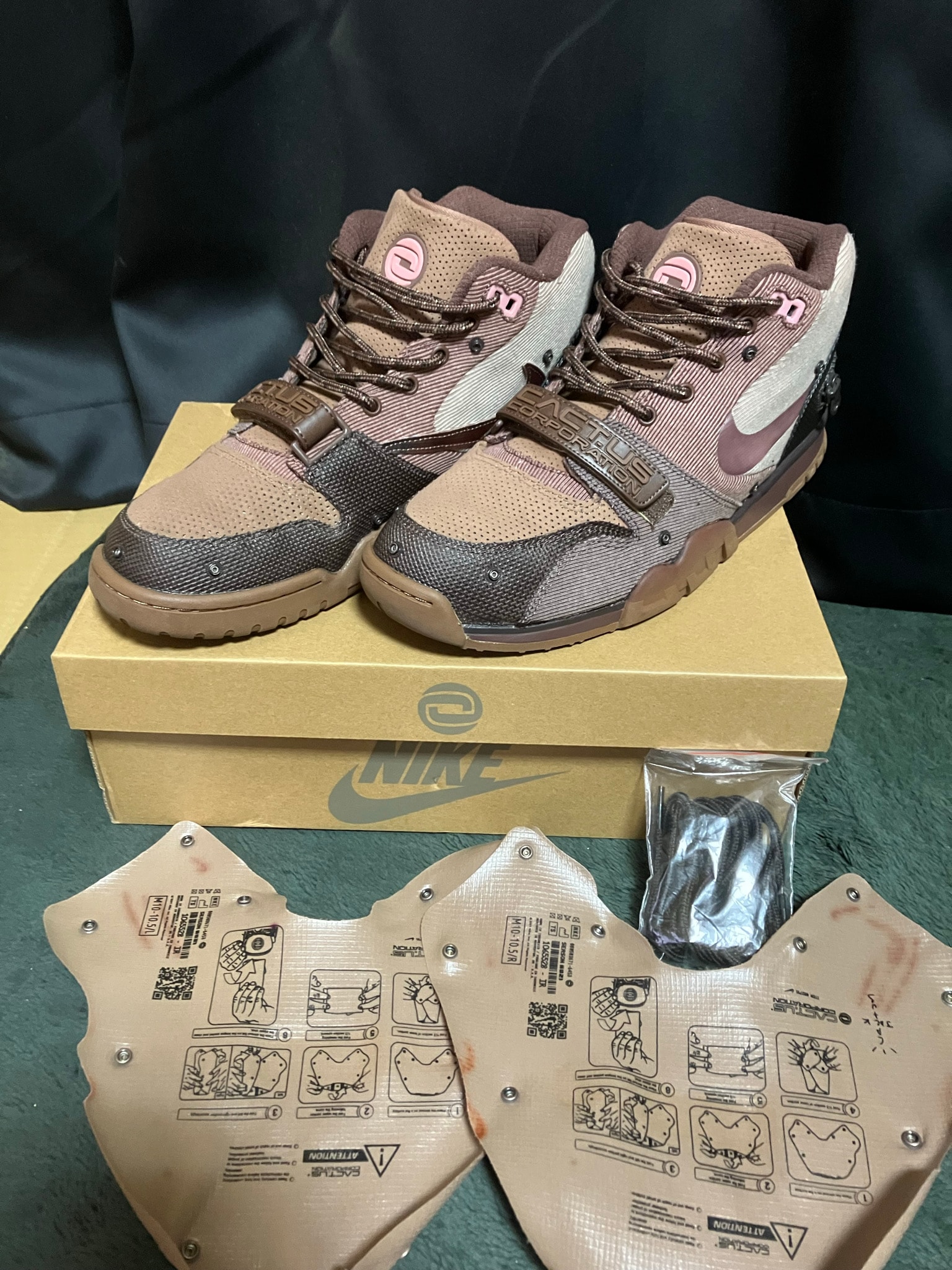 Travis Scott x Nike Air Trainer 1 SP "Archaeo Brown and Rust Pink"