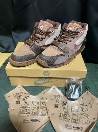 Travis Scott x Nike Air Trainer 1 SP "Archaeo Brown and Rust Pink"