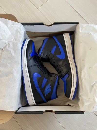 NIKE AIR JORDAN 1 MID "BLACK/BLUE"