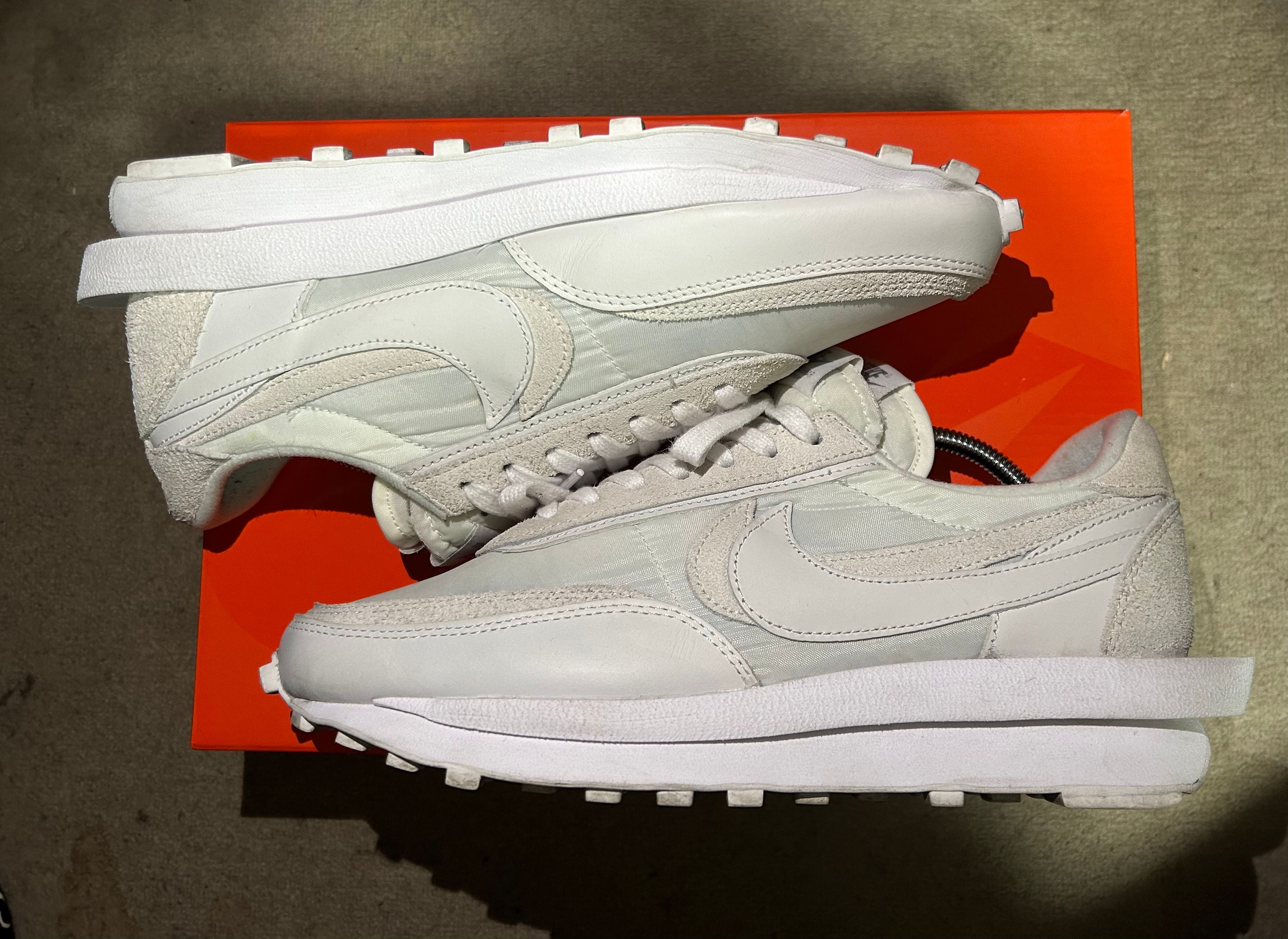 sacai × Nike LDV Waffle "Triple White"