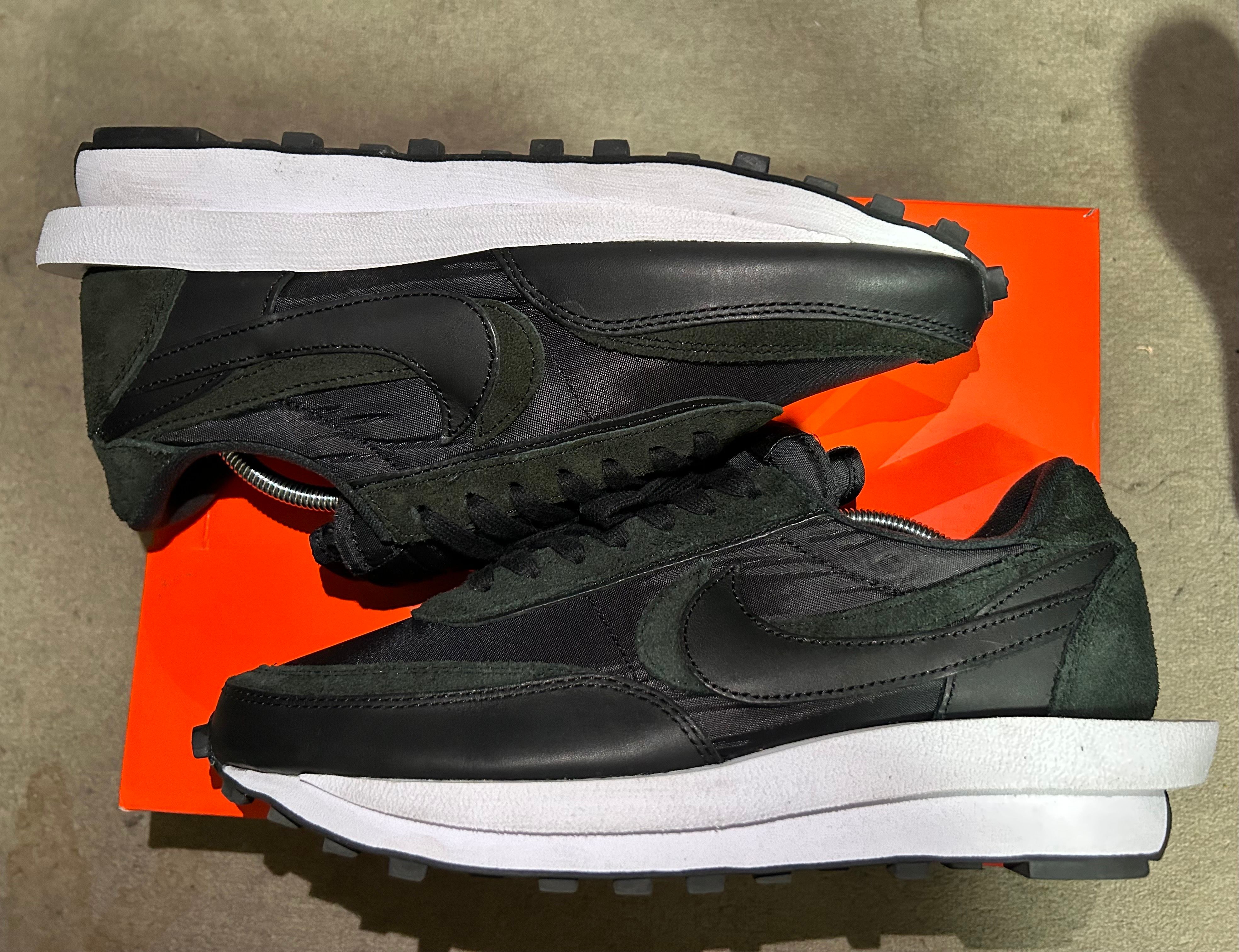 sacai × Nike LDV Waffle "Triple Black"