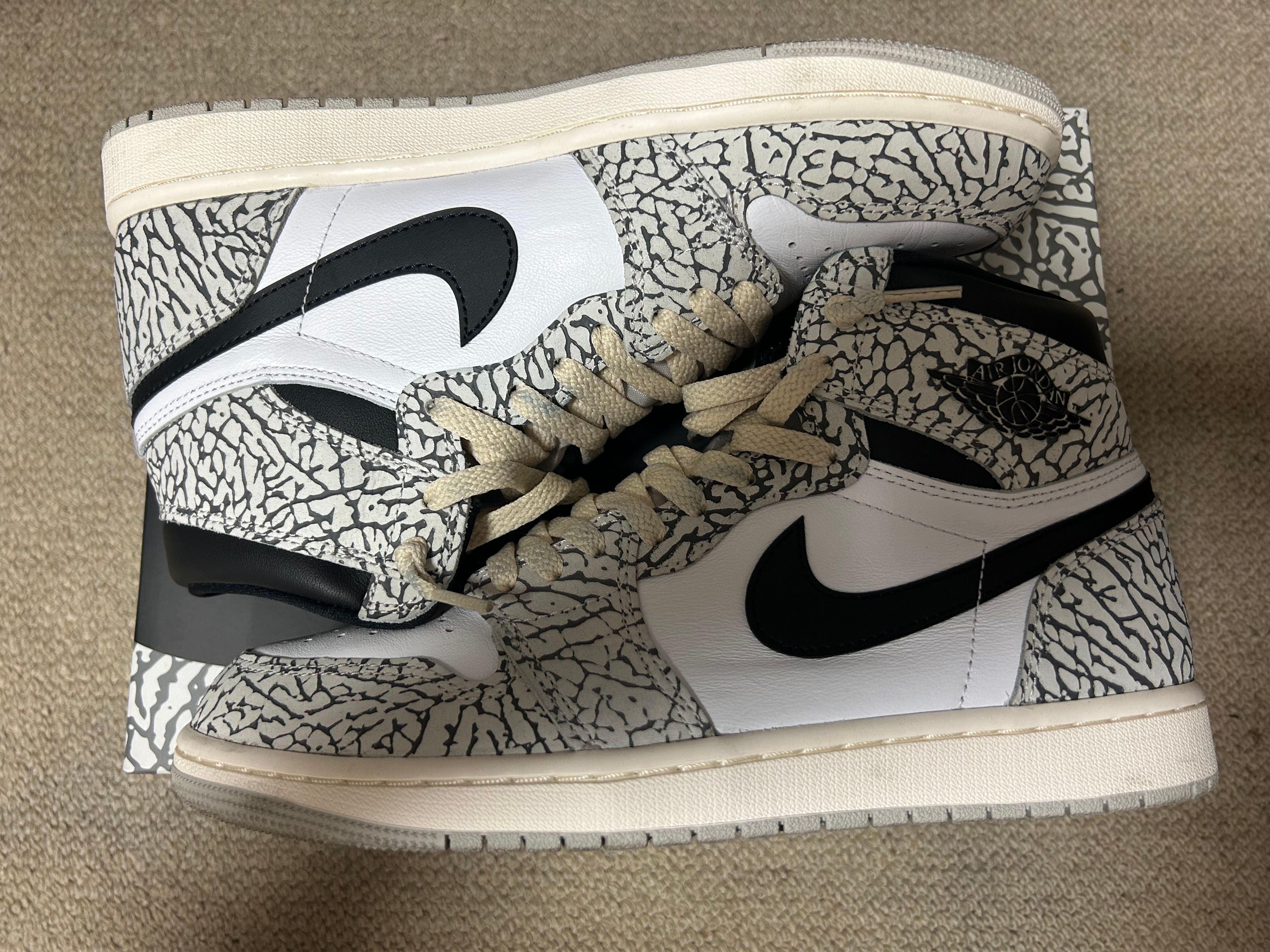 Nike Air Jordan 1 High OG "White Cement/Safari"