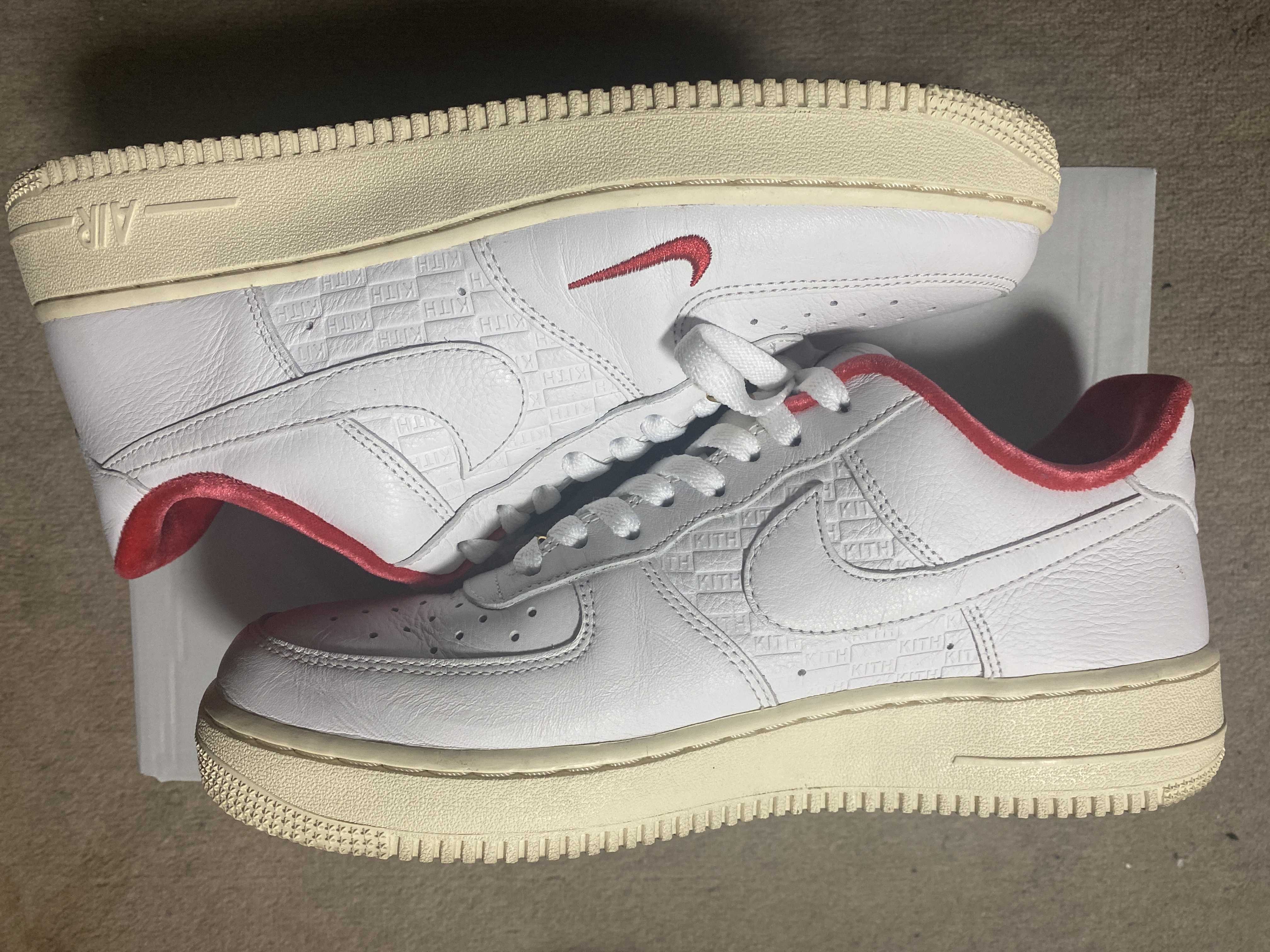KITH × Nike Air Force 1 Low "White/Red"