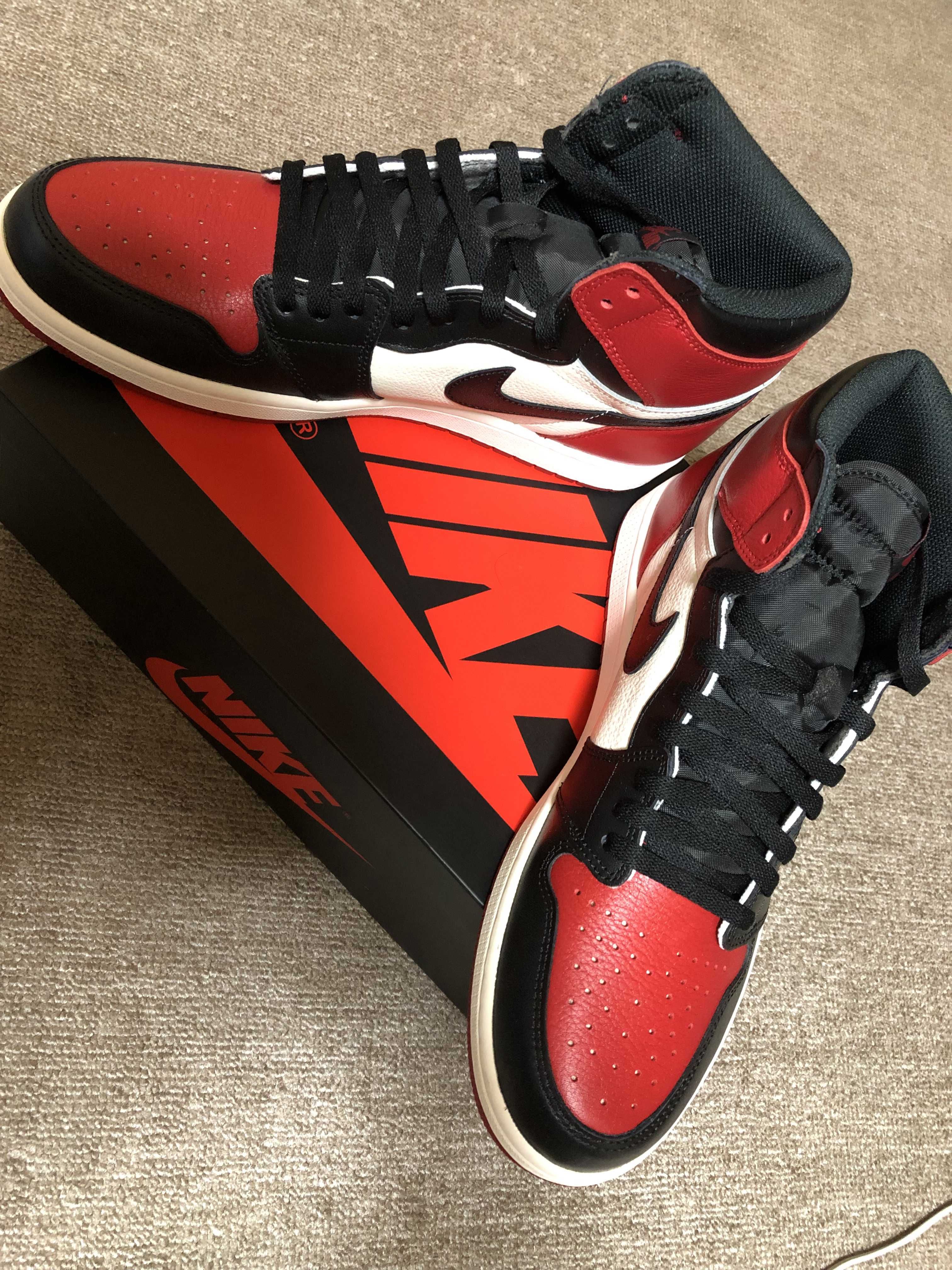 Nike Air Jordan 1 Retro High OG "Bred Toe"