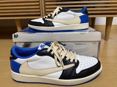 Travis Scott × fragment design × Nike Air Jordan 1 Low OG SP "Military Blue"