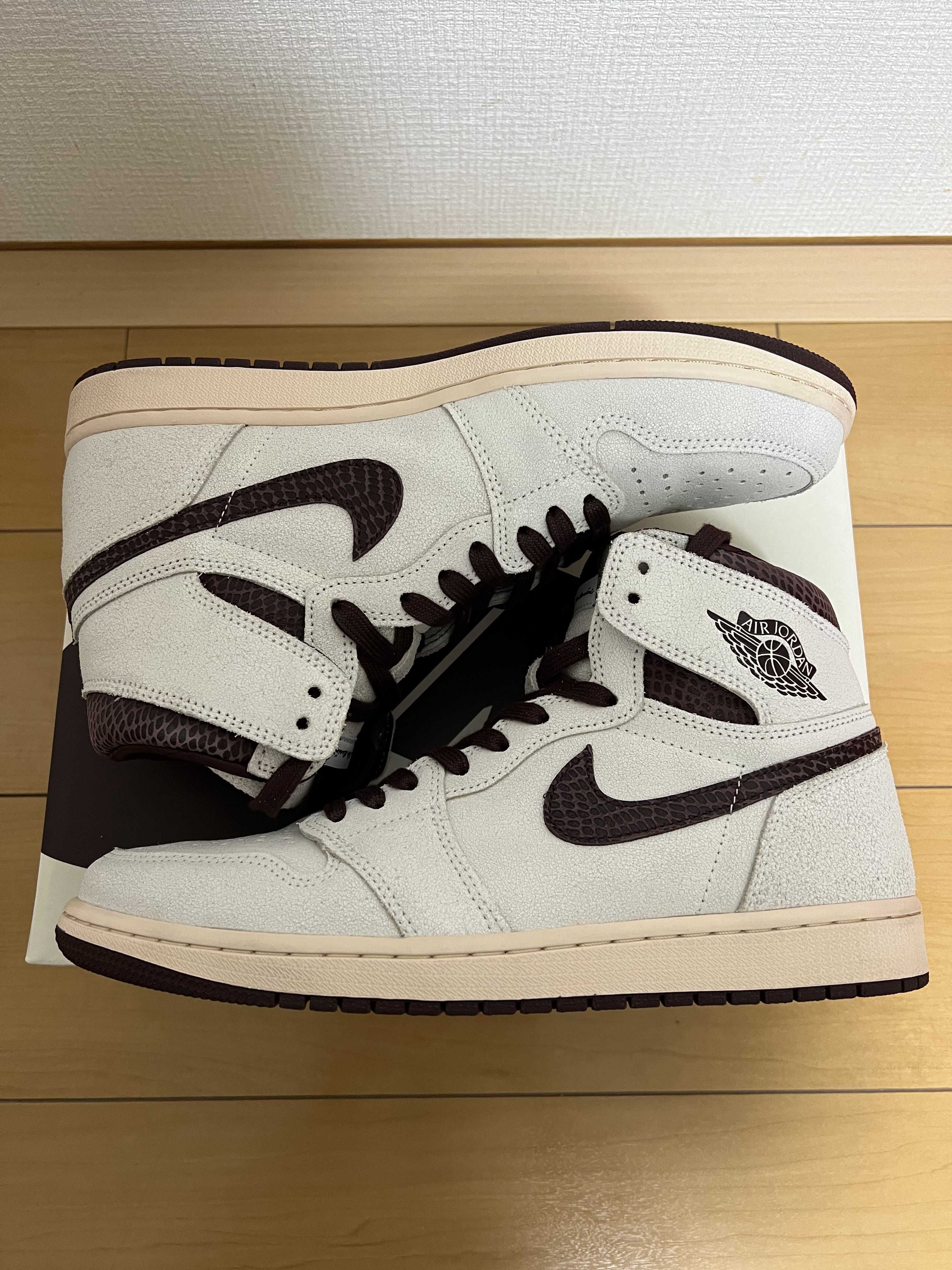 A Ma Maniere × Nike Air Jordan 1 Retro High OG "Sail and Burgundy"