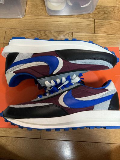 UNDERCOVER × sacai × Nike LD Waffle "Night Maroon/Pale Ivory-Ground Grey-Team Royal"