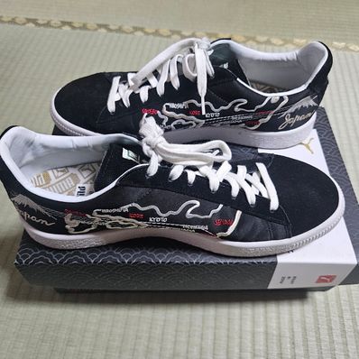 atmos × Puma Suede Vintage MIJ Sukajan "Black"